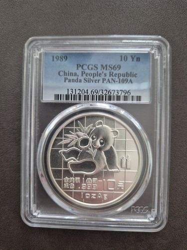 Panda 1989 1oz yuan pcgs - 10, ms