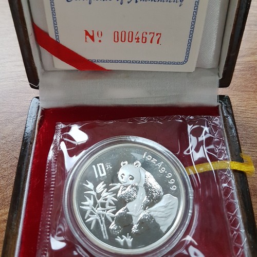 China panda 1996 yuan oz - china,