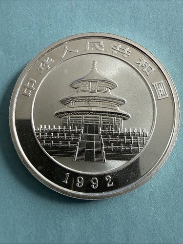 China silber panda 1992 10 - china,