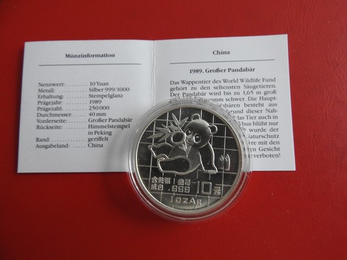 China panda yuan 1989 - panda, 10