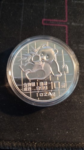 Silbermünze china panda 1989 - silbermünze,